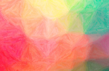 Illustration of red and green Wax Crayon paint background, digitally generated.