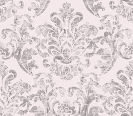 Vintage baroque ornamented background Vector. Royal luxury texture. Elegant decor design in old grunge style. Pastel colors