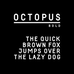 Trendy sans serif font in uppercase (bold version)