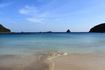 伊豆下田　穏やかな外浦海岸