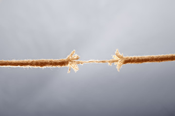 Rope breaking apart