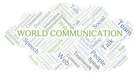 World Communication word cloud.