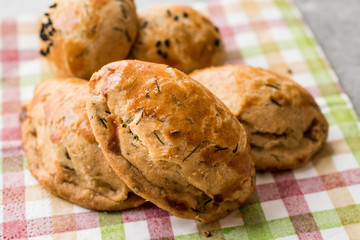 Salty Turkish Pastry with Dill / Pogaca