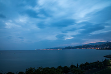 Long Exposure Landscape Sky ,Clouds and Sea