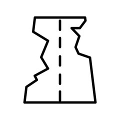 Road vector icon