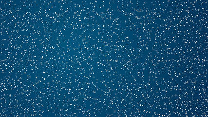Snow fall background with blue sky in the back. Holiday theme background.