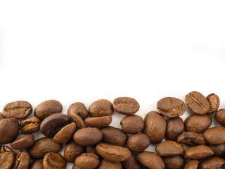 Coffee Beans isolated on white background.