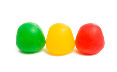 jelly fruit candy isolated