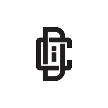 letter dc linked monogram logo