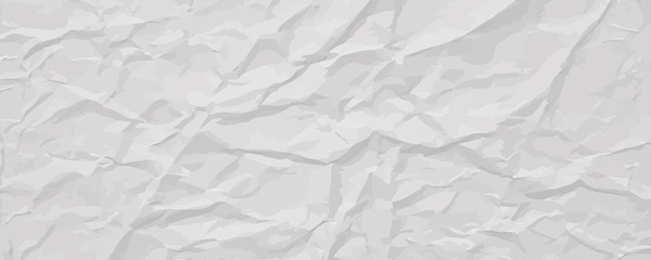 Obraz premium White wrinkled paper texture, abstract light vector background