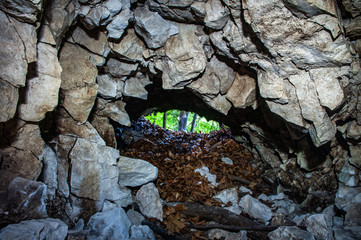 Stony exit from the cave