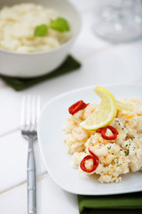Scrambled Eggs with Hake
