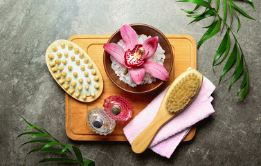 Spa setting, view from above