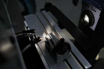 New modern industrial drills and mills of the different sizes. Small depth of sharpness