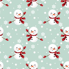 Christmas holiday season seamless pattern.