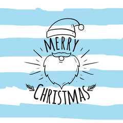 Merry Christmas typography.