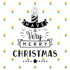 Fototapeta premium Merry Christmas typography.