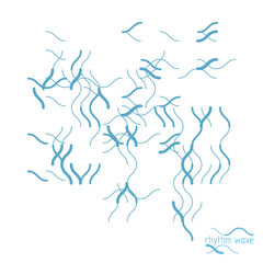 Abstract lines background, engineering technology vector wallpaper. Art graphic illustration.