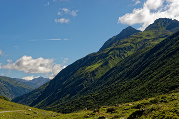 Silvrettagruppe in den Zentralalpen zwischen der Schweiz und Österreich von Österreich aus gesehen