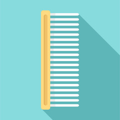 Pet brush icon. Flat illustration of pet brush vector icon for web design