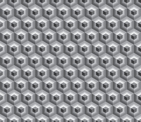 black white hexa cubes