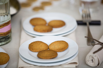 Macadamia Nut Cookies on a Table Ready to be Eaten
