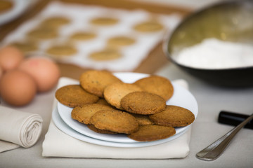 Macadamia Nut Cookies on a Table Ready to be Eaten