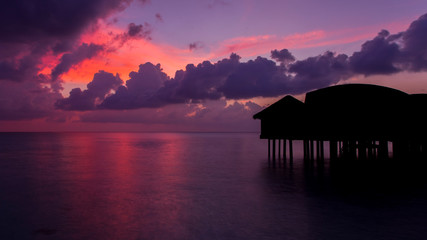 Beautiful Sunset in Maldives © Nemida