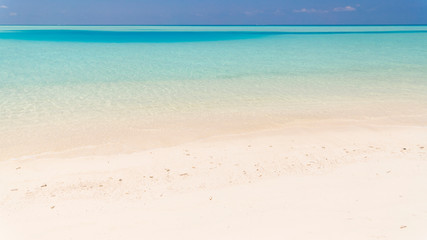 Fototapeta na wymiar Tropical Beach in Paradise in Maldives
