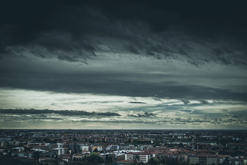 moody weather over the city - moody style images
