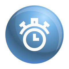 Stopwatch icon. Simple illustration of stopwatch vector icon for web design isolated on white background