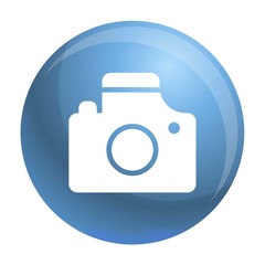 Camera icon. Simple illustration of camera vector icon for web design isolated on white background