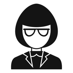 Museum woman guide icon. Simple illustration of museum woman guide vector icon for web design isolated on white background