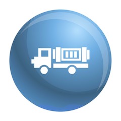 Eco truck icon. Simple illustration of eco truck vector icon for web design isolated on white background