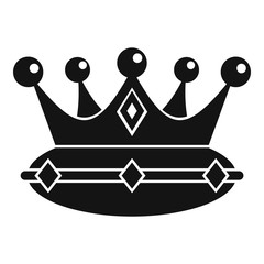 Queen crown icon. Simple illustration of queen crown vector icon for web design isolated on white background