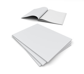 Isolated Blank Mockup Magazine, Book, Catalog