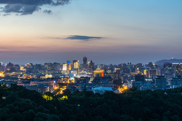 Naklejka premium panoramic city skyline