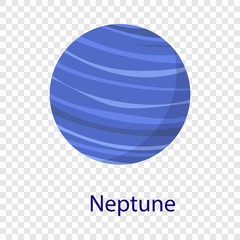 Neptune planet icon. Flat illustration of neptune planet vector icon   - obrazy, fototapety, plakaty