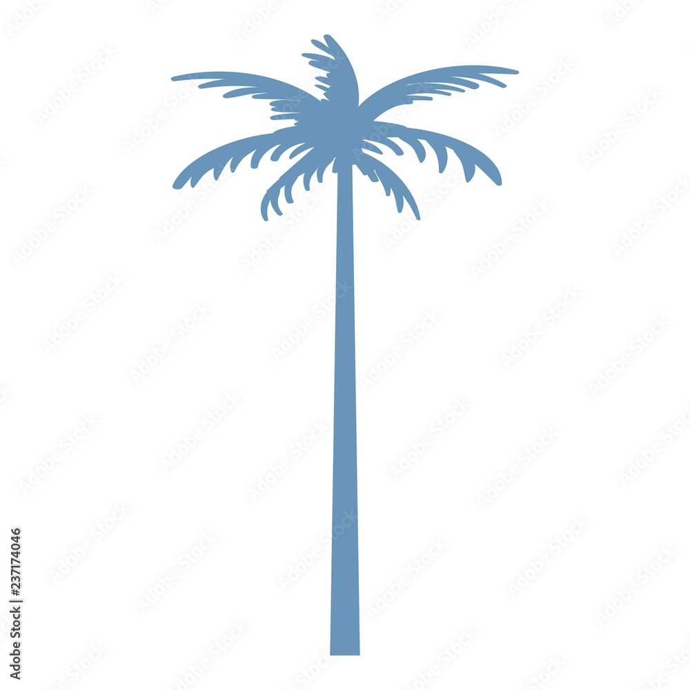 Poster palm tree icon. simple illustration of palm tree vector icon for web design