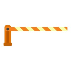 Parking barrier icon. Flat illustration of parking barrier vector icon for web design
