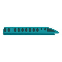 Speed train icon. Flat illustration of speed train vector icon for web design