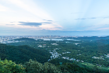 Fototapeta premium panoramic city skyline
