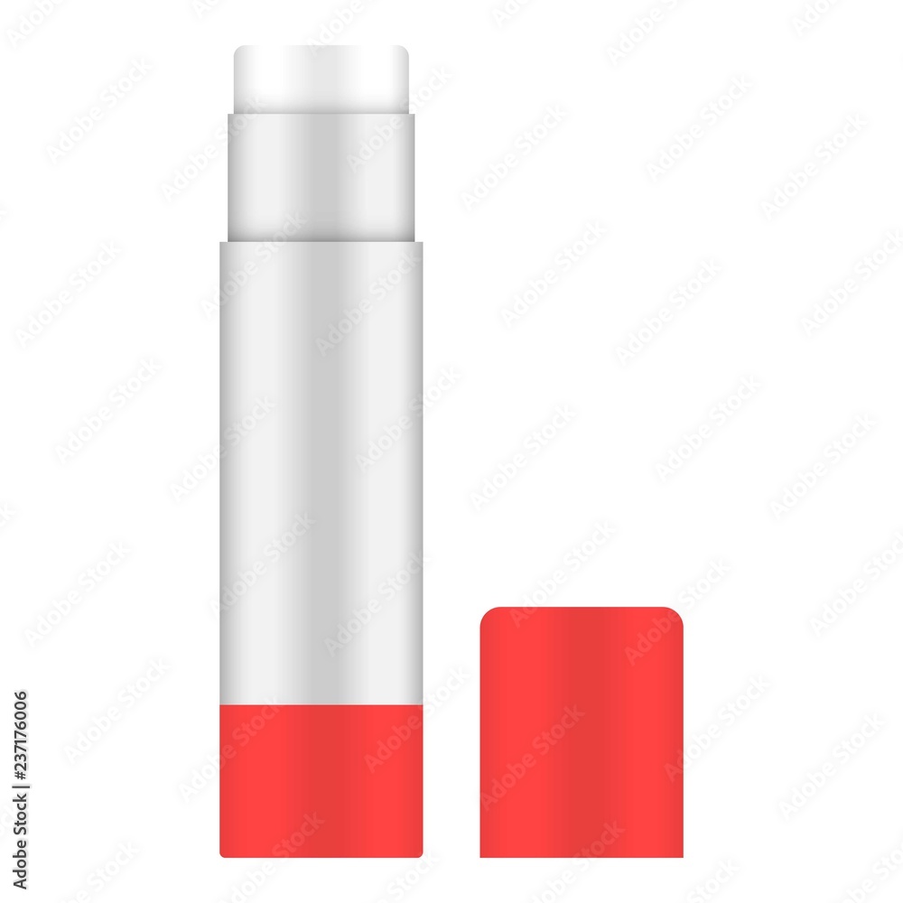 Poster glue stick icon. realistic illustration of glue stick vector icon for web design isolated on white b
