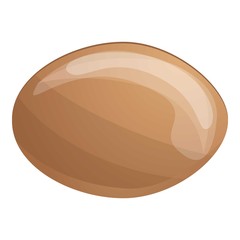 Organic soy bean icon. Cartoon of organic soy bean vector icon for web design isolated on white background