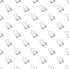 Obraz premium Stethoscope and hammer pattern seamless vector repeat for any web design