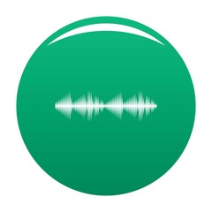 Equalizer voice icon. Simple illustration of equalizer voice vector icon for any design green