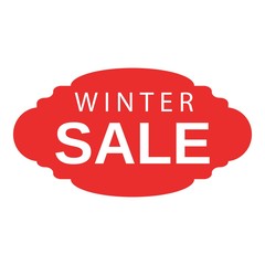 Winter sale emblem icon. Isometric of winter sale emblem vector icon for web design isolated on white background