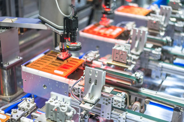 robot arm in factory