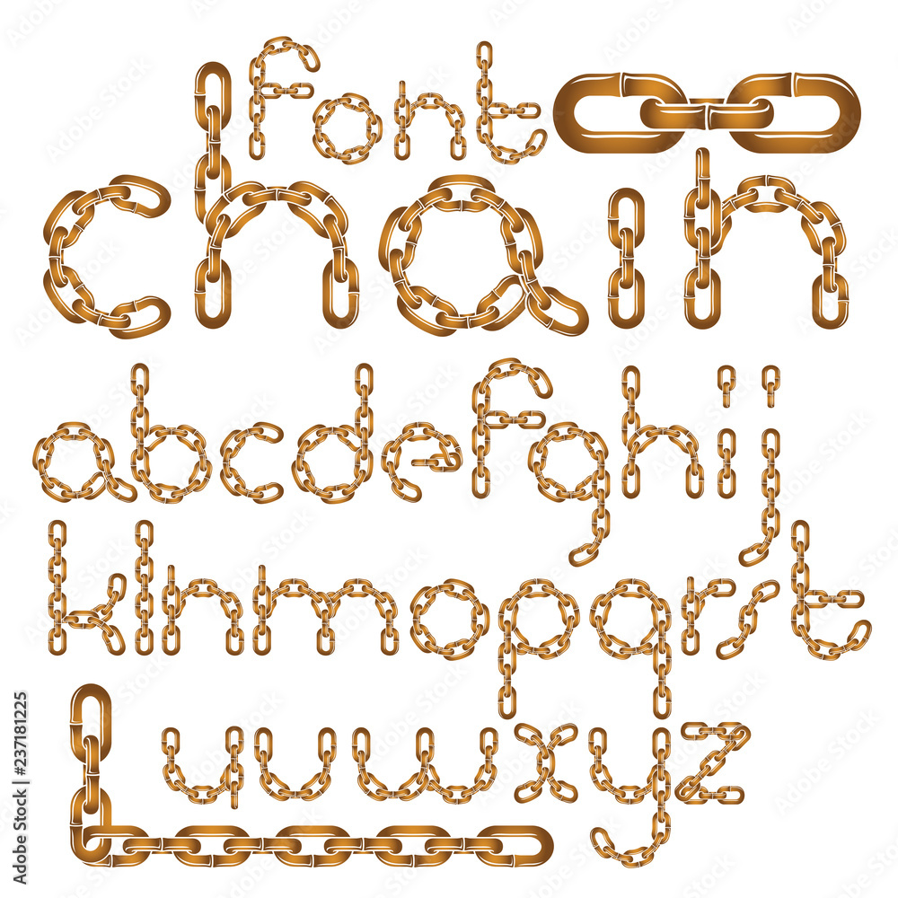 Poster vector font, trendy typescript can be used in poster creation. lower case creative letters made with