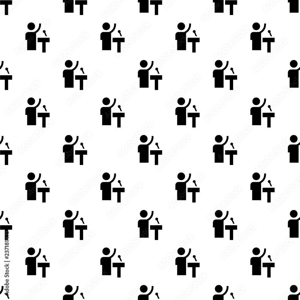 Poster speaker pattern seamless vector repeat for any web design